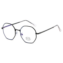 Load image into Gallery viewer, Art Retro Polygon Anti Blue Light Glasses Metal Frame Flat Glasses Fashion Comfortable Transparent Glasses For Women Men
