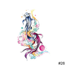 Load image into Gallery viewer, Temporary Colorful Small Fresh Tattoo Stickers Waterproof Long-lasting Tattoo Stickers Fashion Body Art Tattoo Stickers
