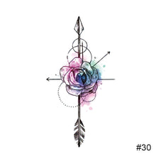 Load image into Gallery viewer, Temporary Colorful Small Fresh Tattoo Stickers Waterproof Long-lasting Tattoo Stickers Fashion Body Art Tattoo Stickers
