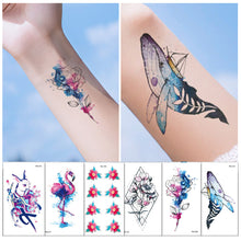 Load image into Gallery viewer, Colorful Small Fresh Tattoo Stickers Waterproof Long-lasting Tattoo Stickers Temporary Arm Leg Chest Body Art Tattoo Stickers
