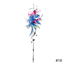 Load image into Gallery viewer, Colorful Small Fresh Tattoo Stickers Waterproof Long-lasting Tattoo Stickers Temporary Arm Leg Chest Body Art Tattoo Stickers
