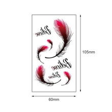 Load image into Gallery viewer, Colorful Small Fresh Tattoo Stickers Waterproof Long-lasting Tattoo Stickers Temporary Body Art Tattoo For Women Men
