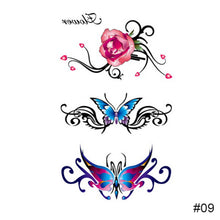 Load image into Gallery viewer, Colorful Small Fresh Tattoo Stickers Waterproof Long-lasting Tattoo Stickers Temporary Body Art Tattoo For Women Men
