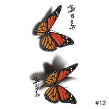 Load image into Gallery viewer, Colorful Small Fresh Tattoo Stickers Waterproof Long-lasting Tattoo Stickers Temporary Body Art Tattoo For Women Men
