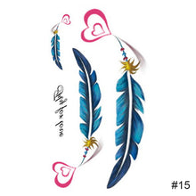 Load image into Gallery viewer, Colorful Small Fresh Tattoo Stickers Waterproof Long-lasting Tattoo Stickers Temporary Body Art Tattoo For Women Men
