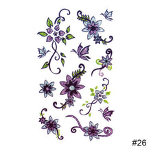 Load image into Gallery viewer, Colorful Small Fresh Tattoo Stickers Waterproof Long-lasting Tattoo Stickers Temporary Body Art Tattoo For Women Men
