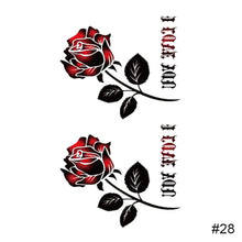 Load image into Gallery viewer, Colorful Small Fresh Tattoo Stickers Waterproof Long-lasting Tattoo Stickers Temporary Body Art Tattoo For Women Men
