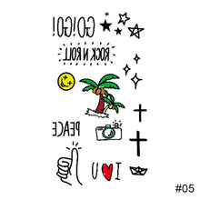 Load image into Gallery viewer, Personalized Fashion Colorful Small Fresh Tattoo Stickers Waterproof Long-lasting Tattoo Stickers Temporary Body Art Tattoo
