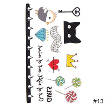 Load image into Gallery viewer, Personalized Fashion Colorful Small Fresh Tattoo Stickers Waterproof Long-lasting Tattoo Stickers Temporary Body Art Tattoo
