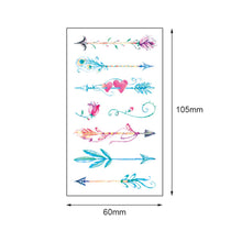 Load image into Gallery viewer, Colorful Small Fresh Tattoo Stickers Waterproof Long-lasting Tattoo Stickers Temporary Arm Leg Chest Body Art Tattoo Stickers
