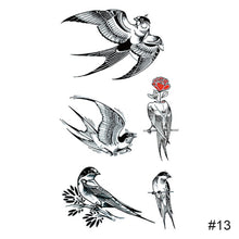 Load image into Gallery viewer, Colorful Small Fresh Tattoo Stickers Waterproof Long-lasting Tattoo Stickers Temporary Arm Leg Chest Body Art Tattoo Stickers
