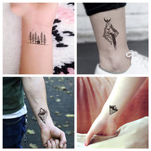 Load image into Gallery viewer, Fashion Black Small Fresh Tattoo Stickers Waterproof Long-lasting Tattoo Stickers Temporary Arm Leg Chest Body Art Tattoo
