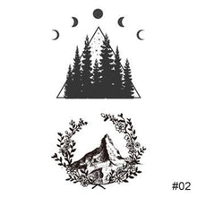 Load image into Gallery viewer, Fashion Black Small Fresh Tattoo Stickers Waterproof Long-lasting Tattoo Stickers Temporary Arm Leg Chest Body Art Tattoo
