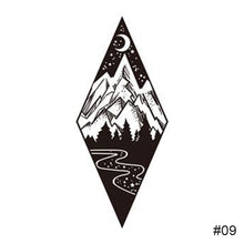 Load image into Gallery viewer, Fashion Black Small Fresh Tattoo Stickers Waterproof Long-lasting Tattoo Stickers Temporary Arm Leg Chest Body Art Tattoo
