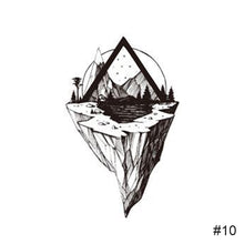 Load image into Gallery viewer, Fashion Black Small Fresh Tattoo Stickers Waterproof Long-lasting Tattoo Stickers Temporary Arm Leg Chest Body Art Tattoo
