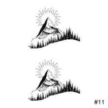 Load image into Gallery viewer, Fashion Black Small Fresh Tattoo Stickers Waterproof Long-lasting Tattoo Stickers Temporary Arm Leg Chest Body Art Tattoo
