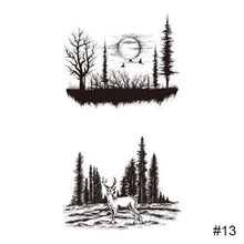 Load image into Gallery viewer, Fashion Black Small Fresh Tattoo Stickers Waterproof Long-lasting Tattoo Stickers Temporary Arm Leg Chest Body Art Tattoo
