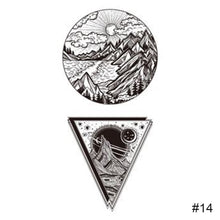 Load image into Gallery viewer, Fashion Black Small Fresh Tattoo Stickers Waterproof Long-lasting Tattoo Stickers Temporary Arm Leg Chest Body Art Tattoo
