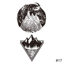 Load image into Gallery viewer, Fashion Black Small Fresh Tattoo Stickers Waterproof Long-lasting Tattoo Stickers Temporary Arm Leg Chest Body Art Tattoo
