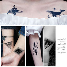 Load image into Gallery viewer, Black Small Fresh Tattoo Stickers Waterproof Long Lasting Temporary Tattoo Stickers Body Art Tattoo Stickers For Women Men
