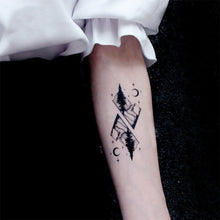 Load image into Gallery viewer, Black Small Fresh Tattoo Stickers Waterproof Long Lasting Temporary Tattoo Stickers Body Art Tattoo Stickers For Women Men
