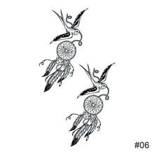 Load image into Gallery viewer, Black Small Fresh Tattoo Stickers Waterproof Long Lasting Temporary Tattoo Stickers Body Art Tattoo Stickers For Women Men
