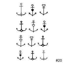Load image into Gallery viewer, Black Small Fresh Tattoo Stickers Waterproof Long Lasting Temporary Tattoo Stickers Body Art Tattoo Stickers For Women Men

