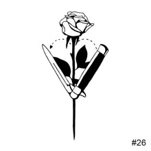 Load image into Gallery viewer, Black Small Fresh Tattoo Stickers Waterproof Long Lasting Temporary Tattoo Stickers Body Art Tattoo Stickers For Women Men
