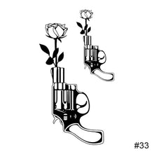 Load image into Gallery viewer, Black Small Fresh Tattoo Stickers Waterproof Long Lasting Temporary Tattoo Stickers Body Art Tattoo Stickers For Women Men
