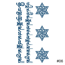 Load image into Gallery viewer, Black Small Fresh Tattoo Stickers Waterproof Long Lasting Temporary Tattoo Stickers Arm Leg Chest Body Art Tattoo Stickers
