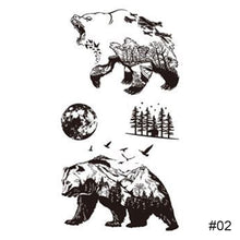 Load image into Gallery viewer, Simple Black Small Fresh Tattoo Stickers Waterproof Long Lasting Tattoo Stickers Arm Leg Chest Body Art Tattoo Stickers

