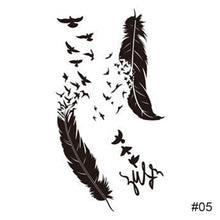 Load image into Gallery viewer, Simple Black Small Fresh Tattoo Stickers Waterproof Long Lasting Tattoo Stickers Arm Leg Chest Body Art Tattoo Stickers
