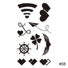 Load image into Gallery viewer, Simple Black Small Fresh Tattoo Stickers Waterproof Long Lasting Tattoo Stickers Arm Leg Chest Body Art Tattoo Stickers
