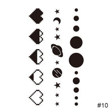 Load image into Gallery viewer, Simple Black Small Fresh Tattoo Stickers Waterproof Long Lasting Tattoo Stickers Arm Leg Chest Body Art Tattoo Stickers
