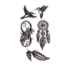Load image into Gallery viewer, Fashion Black Small Fresh Tattoo Stickers Waterproof Long Lasting Tattoo Stickers Body Art Tattoo Temporary Tattoo Stickers
