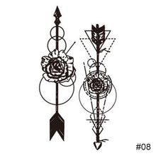 Load image into Gallery viewer, Fashion Black Small Fresh Tattoo Stickers Waterproof Long Lasting Tattoo Stickers Body Art Tattoo Temporary Tattoo Stickers
