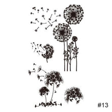 Load image into Gallery viewer, Fashion Black Small Fresh Tattoo Stickers Waterproof Long Lasting Tattoo Stickers Body Art Tattoo Temporary Tattoo Stickers
