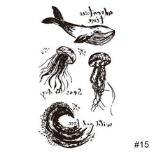Load image into Gallery viewer, Fashion Black Small Fresh Tattoo Stickers Waterproof Long Lasting Tattoo Stickers Body Art Tattoo Temporary Tattoo Stickers
