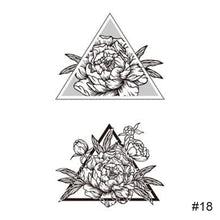 Load image into Gallery viewer, Fashion Black Small Fresh Tattoo Stickers Waterproof Long Lasting Tattoo Stickers Body Art Tattoo Temporary Tattoo Stickers
