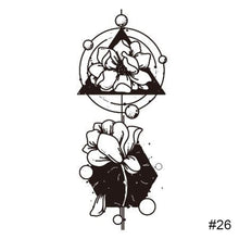 Load image into Gallery viewer, Fashion Black Small Fresh Tattoo Stickers Waterproof Long Lasting Tattoo Stickers Body Art Tattoo Temporary Tattoo Stickers
