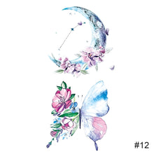 Load image into Gallery viewer, Colorful Small Fresh Tattoo Stickers Waterproof Long Lasting Tattoo Stickers Body Art Paste Painting Tattoo For Women Men
