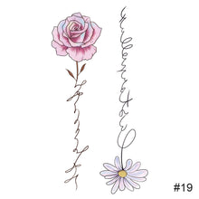 Load image into Gallery viewer, Colorful Small Fresh Tattoo Stickers Waterproof Long Lasting Tattoo Stickers Body Art Paste Painting Tattoo For Women Men
