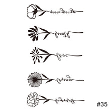 Load image into Gallery viewer, Colorful Small Fresh Tattoo Stickers Waterproof Long Lasting Tattoo Stickers Body Art Paste Painting Tattoo For Women Men
