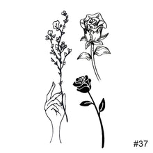 Load image into Gallery viewer, Colorful Small Fresh Tattoo Stickers Waterproof Long Lasting Tattoo Stickers Body Art Paste Painting Tattoo For Women Men
