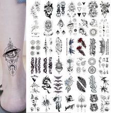 Load image into Gallery viewer, Small Fresh Black Tattoo Stickers Waterproof Long Lasting Tattoo Stickers Arm Leg Chest Body Art Paste Painting Tattoo

