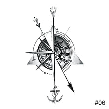 Load image into Gallery viewer, Small Fresh Black Tattoo Stickers Waterproof Long Lasting Tattoo Stickers Arm Leg Chest Body Art Paste Painting Tattoo
