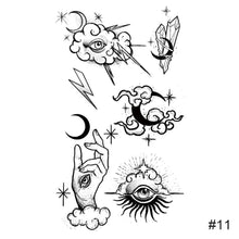 Load image into Gallery viewer, Small Fresh Black Tattoo Stickers Waterproof Long Lasting Tattoo Stickers Arm Leg Chest Body Art Paste Painting Tattoo
