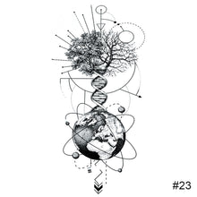 Load image into Gallery viewer, Small Fresh Black Tattoo Stickers Waterproof Long Lasting Tattoo Stickers Arm Leg Chest Body Art Paste Painting Tattoo

