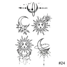 Load image into Gallery viewer, Small Fresh Black Tattoo Stickers Waterproof Long Lasting Tattoo Stickers Arm Leg Chest Body Art Paste Painting Tattoo
