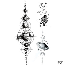 Load image into Gallery viewer, Small Fresh Black Tattoo Stickers Waterproof Long Lasting Tattoo Stickers Arm Leg Chest Body Art Paste Painting Tattoo

